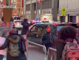 “Lock Her Up!” – Kamala Harris Heckled by Protestors While Leaving Taping of “The Late Show” with Stephen Colbert – Protesters Chase Motorcade (VIDEO)