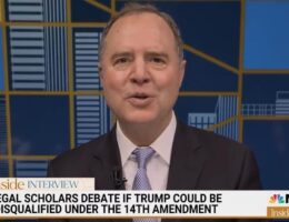 Adam Schiff: “By the Clear Terms of the 14th Amendment, Trump Should be Disqualified From Holding Office” (VIDEO)