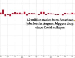 Bidenomics: 1.2 Native-Born Americans Lose Job in August – 711,000 Foreign-Born Workers Replace Them