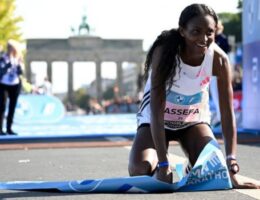 Ethiopia's Tigst Assefa smashes women's marathon world record in Berlin
