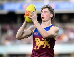 Family bragging rights on the line for record-breaking Brisbane Lions young gun Jaspa Fletcher