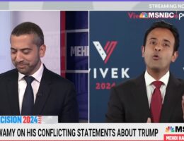 WATCH: Sparks Fly Between Vivek Ramaswamy and Mehdi Hasan When Donald Trump Comes Up