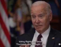 Joe Biden: “When I Left the Senate, I Was Able to Convince Strom Thurmond to Vote for the Voting Rights Act” – Thurmond Voted Against It (VIDEO)