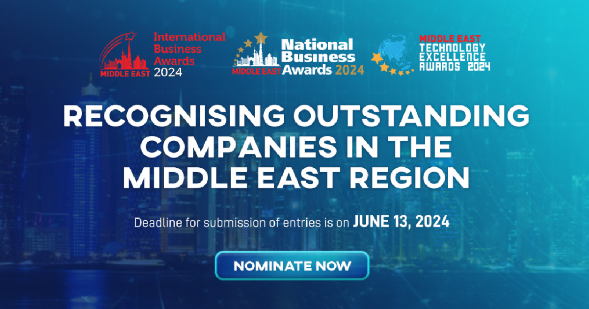 Celebrate your regional success at the Middle East International and National Business Awards, Technology Excellence Awards